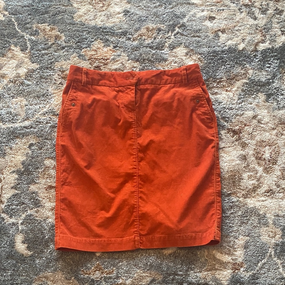 J. Crew Burnt Orange Pencil Skirt